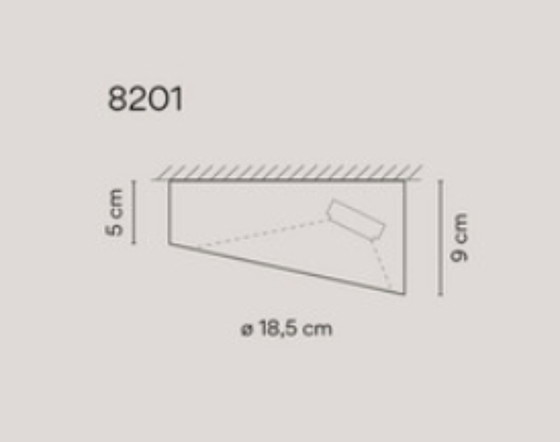 3 VIBIA Deckenleuchten (domo 8201) – Metall (photo 8 of 9)