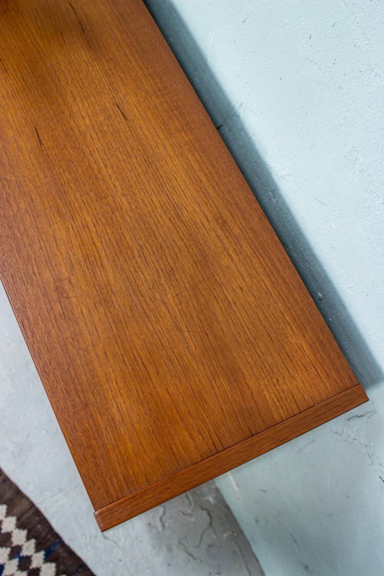 Image 1 of Vintage teakhouten vitrinekast, dressoir, ladekast, Hundevad Deens