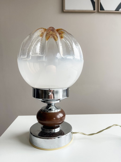 Vintage Space Age Murano table lamp by Mazzega