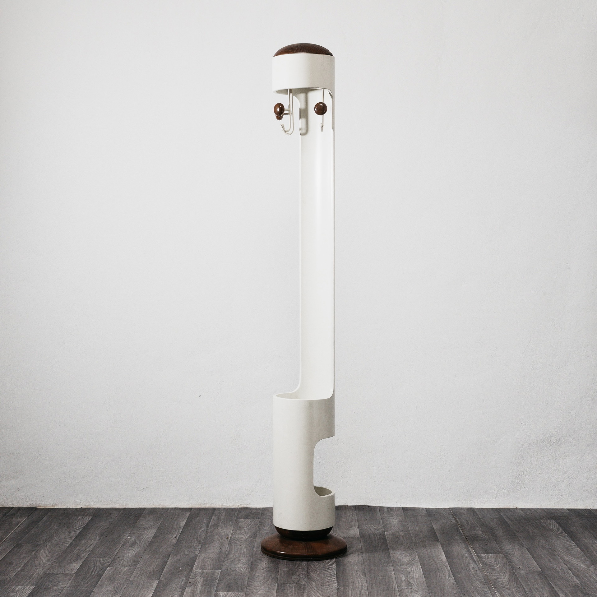Joe Colombo 収納キャビネット ホワイト Vintage coat rack umbrella stand Attr. Joe Colombo, 1960s Design