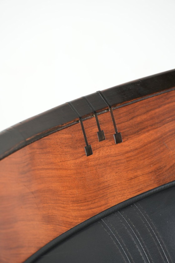 Image 1 of Fauteuil Schuitema en cuir noir style Art Déco, en bon état, de la série Decoforma