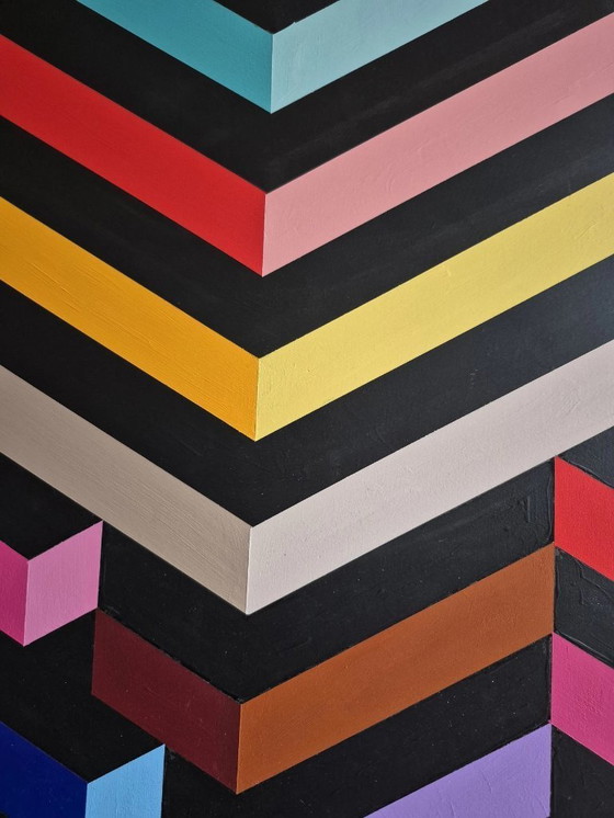 Image 1 of "Development" - abstract modern artwork by Franklin van Dam - Acrylic on MDF