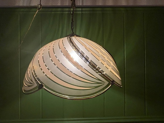 Image 1 of Plafonnier massif style Hollywood Regency