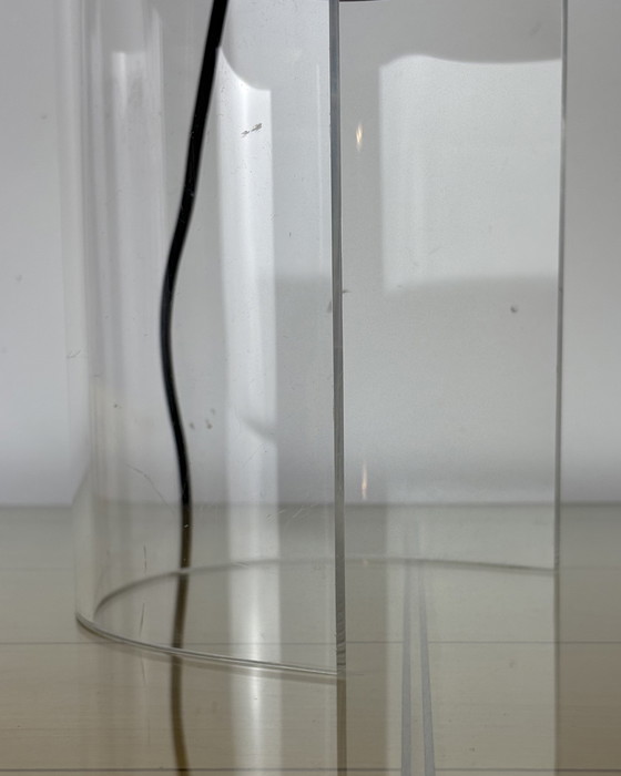 Image 1 of Vintage Eyeball Lamp 1970s Space Age Sputnik design 70s Brown Spot Light with Acrylic Stand Mid Century Modern Industrial Design