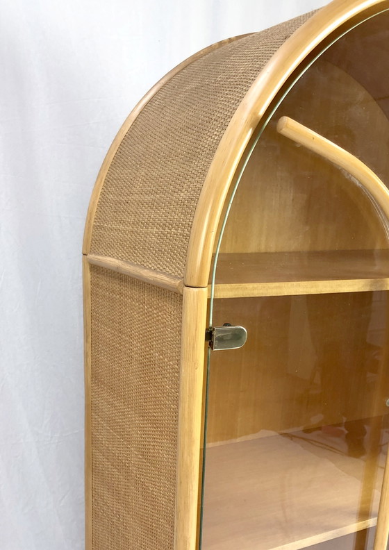 Image 1 of Mid-Century Rattan Display Cabinet, 1970s