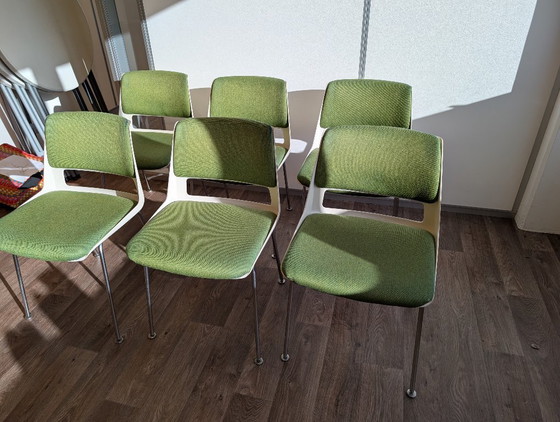 Image 1 of 6x Vintage Gispen stoelen Andre Cordemeyer