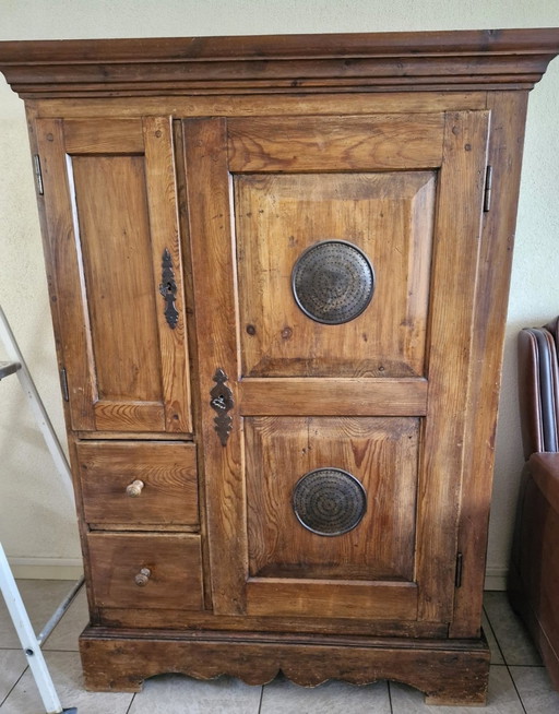 PLACARD À PAIN/DE SERVANTE EN CHÊNE ANCIEN