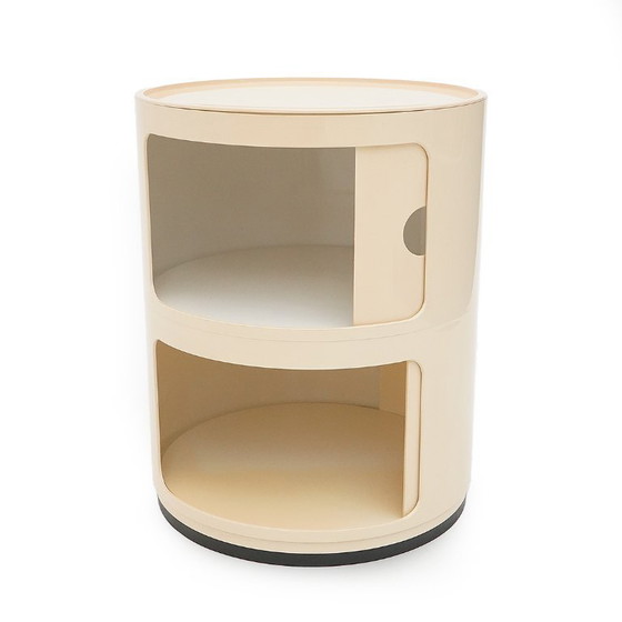 Image 1 of Mueble de almacenaje modular blanco de Anna Castelli para Kartell, años 70