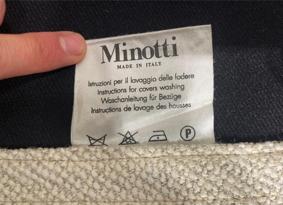 Image 1 of Fauteuil d'angle Minotti Hamilton + repose-pieds, neuf et rembourré