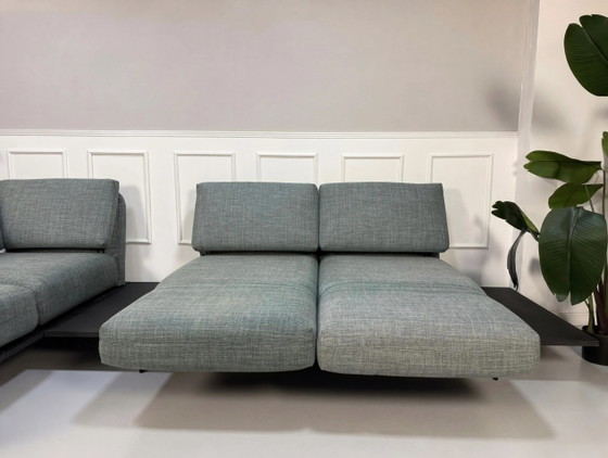 Image 1 of Rolf Benz Aura Sofa Blau Grau Stoff Couch