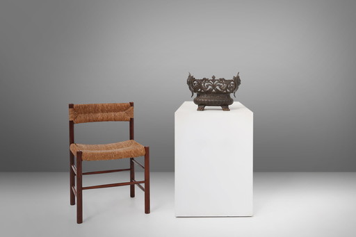 Cast Iron Planter Decorated with Masks and Lion Paws, France 1850s