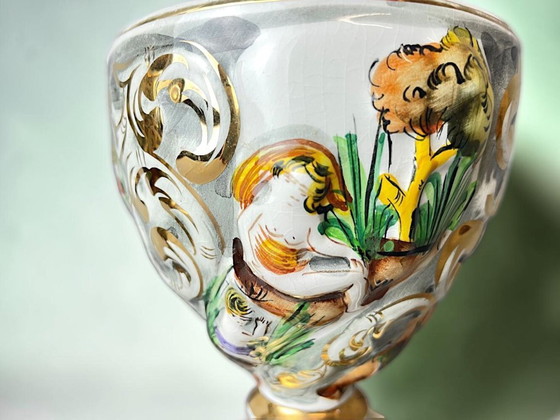 Pair of Limited Edition Portuguese Porcelain Table Lamps, by Alcobaca – Alcobaça (photo 10 of 18)