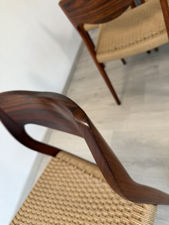 6er Set Palisander Stühle Møller Modell 71 Geflecht Neu, 60er – Niels Otto Møller, Esszimmerstühle, Wood (photo 13 of 15)