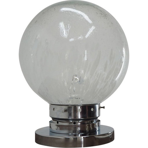Vintage chrome table lamp, Italy 1960