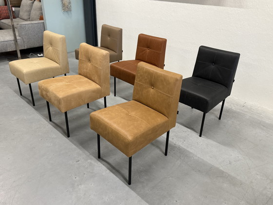 Image 1 of 6 Gelderland 7714 Esszimmerstühle Leder