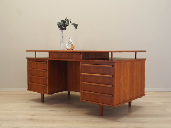 Image 1 of Scrivania in teak, design danese, anni '70, prodotta in Danimarca