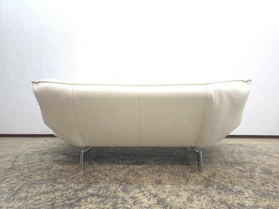 Image 1 of Leolux Tango sofá de diseño de dos plazas blanco crema sofá de cuero Top