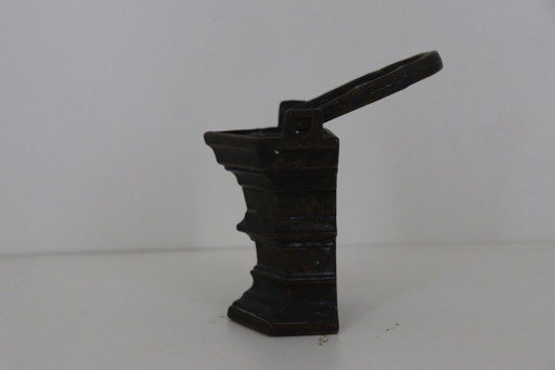 Antieke Bronzen Wijwateremmer / Bedwijwaterbakje (Neogotiek) – wanddecoratie (photo 2 of 7)