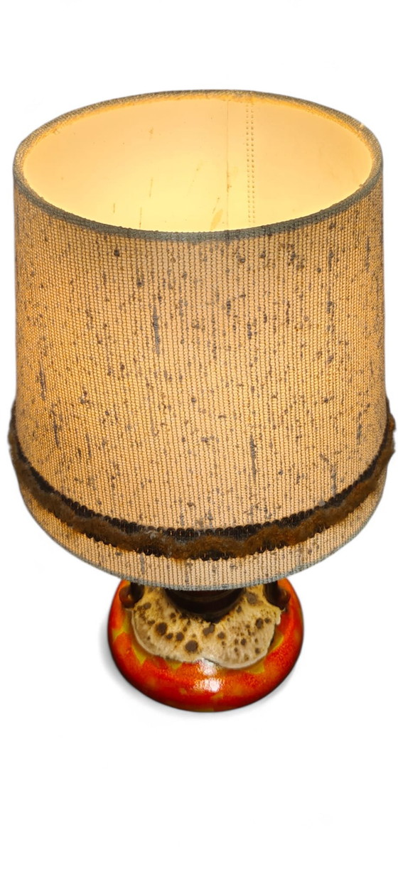 Image 1 of ME Leuchten Lampada da tavolo vintage in ceramica Fat Lava, forma ad anfora, anni '70, Germania Ovest
