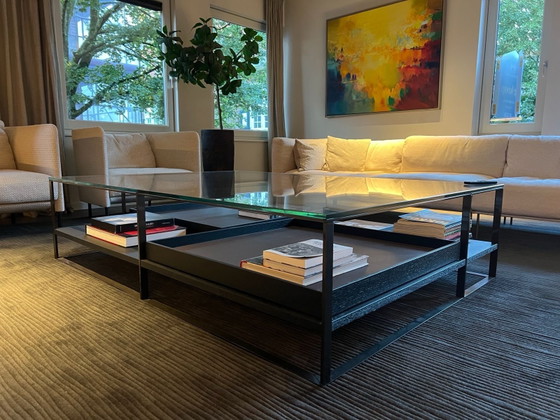 Maxalto Lithos Couchtisch – Couchtische, Glas, Holz (photo 2 of 5)