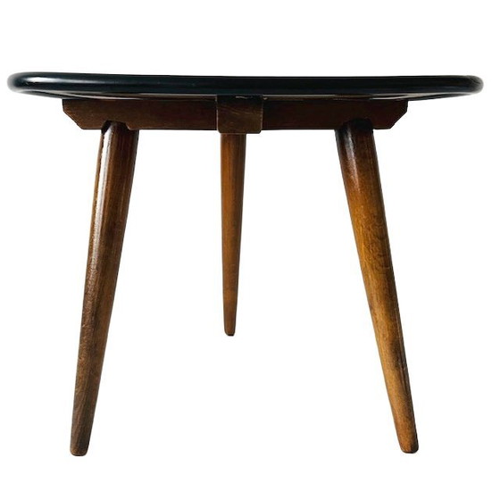 Image 1 of Vintage mid-century triangular plant table Rockabilly 1950s