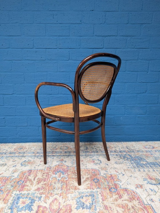 Image 1 of 7x Vintage rattan chairs, model 215r, Thonet