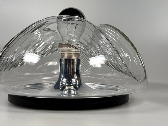 Image 1 of Lampada da parete o da soffitto "Wave" degli anni '60/'70 di Koch & Lowy per Peill & Putzler
