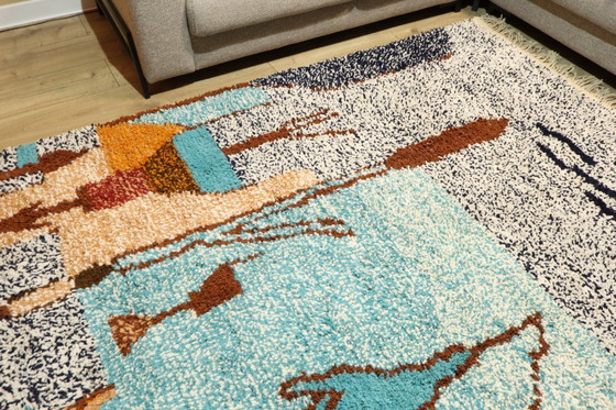 Image 1 of Berber carpet wool rug floor rug new 310 x 210 cm color rug carpet Berber runner large interior unique high pile original