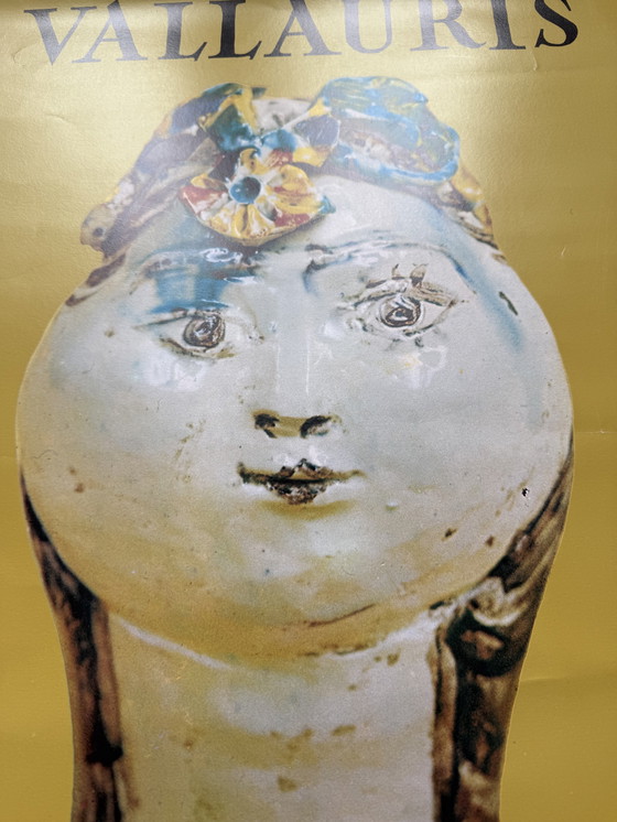 Image 1 of Picasso-poster, keramiekontwerp Capron, 1974, Vallauris, Maeght, Miró