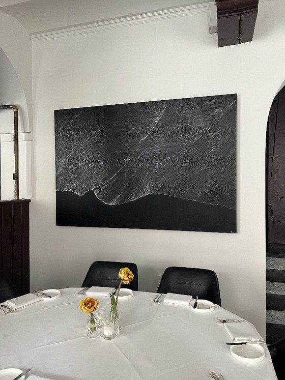 Image 1 of Painting 'Anotomy of Wave' (black beach) - Fernanda Cervera