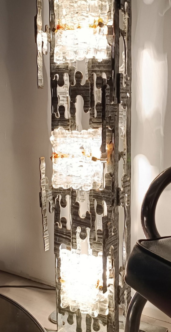 Image 1 of Spectacular brutalist lamppost by Albano Poli for Poliarte, 1970s