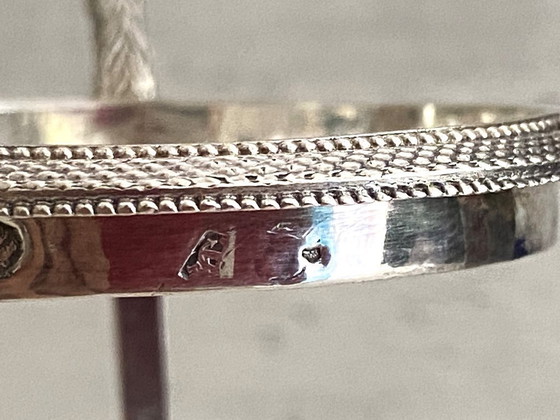 Image 1 of Tarro de mostaza en plata esterlina (950°/°°°) Marcado 1er gallo época Imperio-Consulado