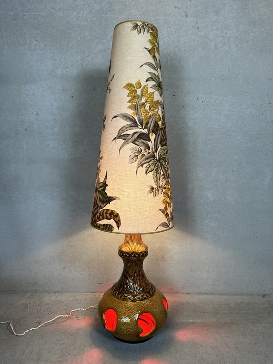 Image 1 of Vintage West Germany Fat Lava Floor Lamp - Bay Keramik