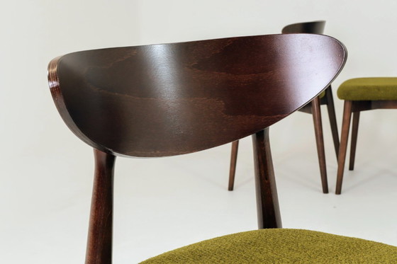 Image 1 of Eetkamerstoelen set van 6 scandinave ontwerp savage groen