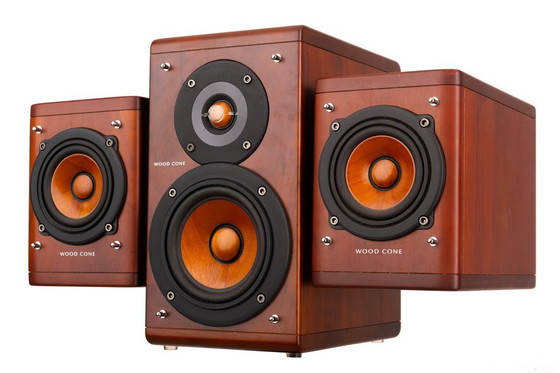 Image 1 of Ricreazione del set di altoparlanti di Woodcone JVC