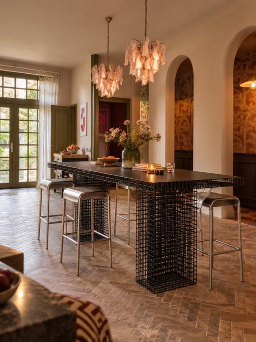 Kalager Design HIGH TABLE tavolo da bar acciaio nero
