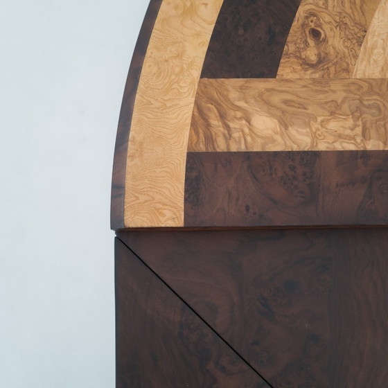 Image 1 of Bauhausly Table ROUND/SQUARE QUAD0 Walnut mix – Simple Table, Amazing Function