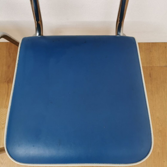 Image 1 of Sedie vintage Mid-Century in tubo cromato e similpelle, sedie da pranzo