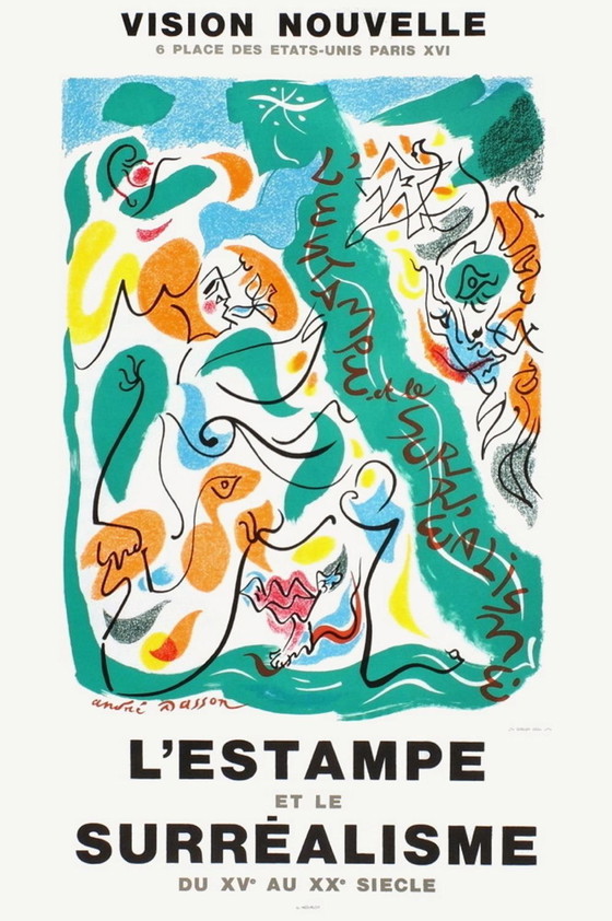 Image 1 of André MASSON Expo 75 - Vision Nouvelle originele poster 1975