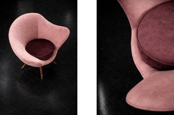 Image 1 of Vintage Mid-Century Space Age Velours Loungeset van Paged, 1972, set van 3