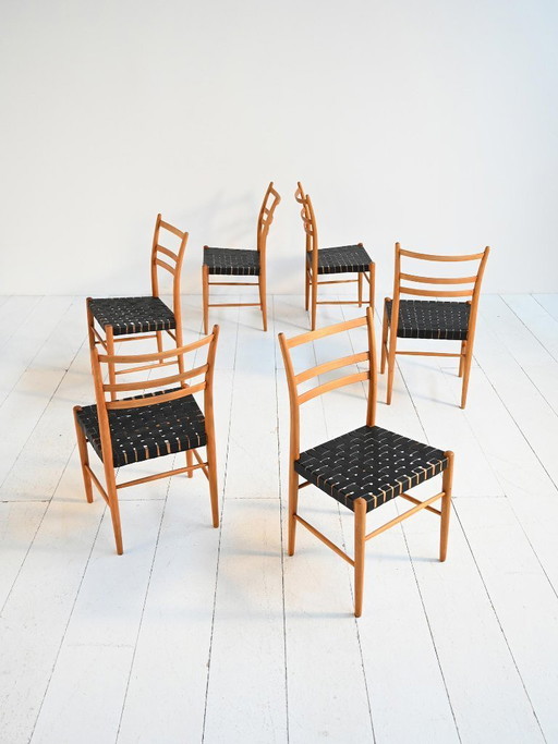 Set van 6 stoelen van Yngve Ekström