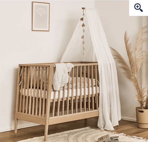 Kinderbedje Linea By Leander Cot Bed Oak 60X 120