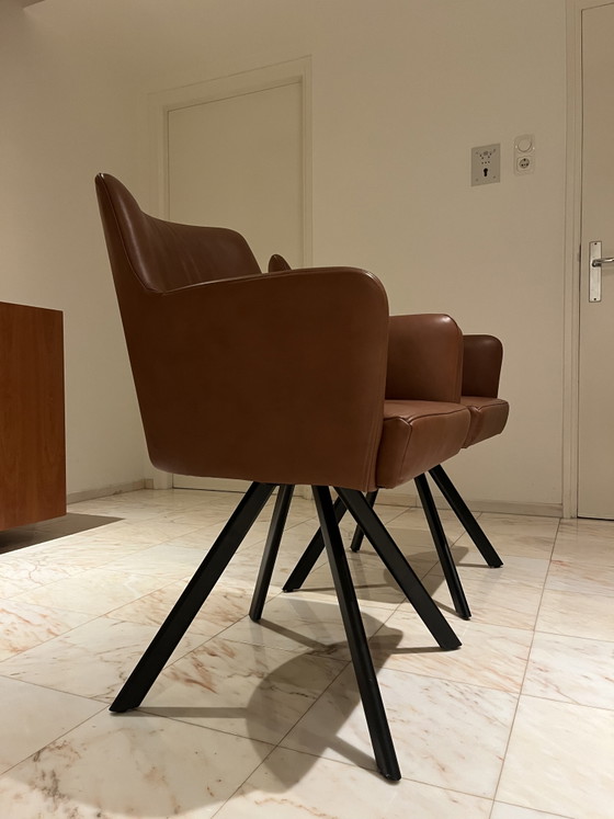 2x Prominent Bijzetfauteuil D-100 – Leather, Metal (photo 3 of 10)