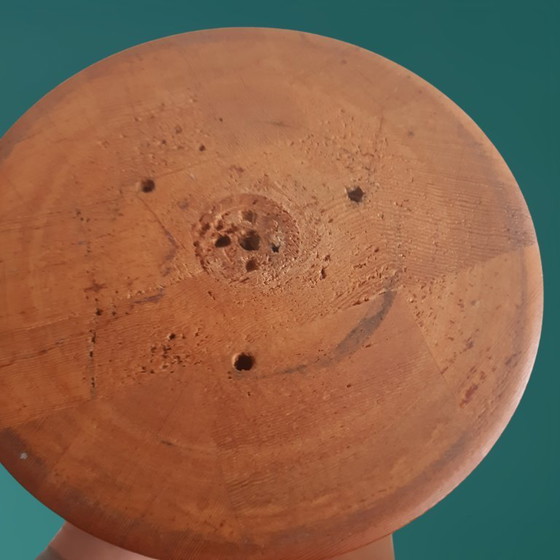 Image 1 of chandelier en bois vintage milieu du siècle H24D13