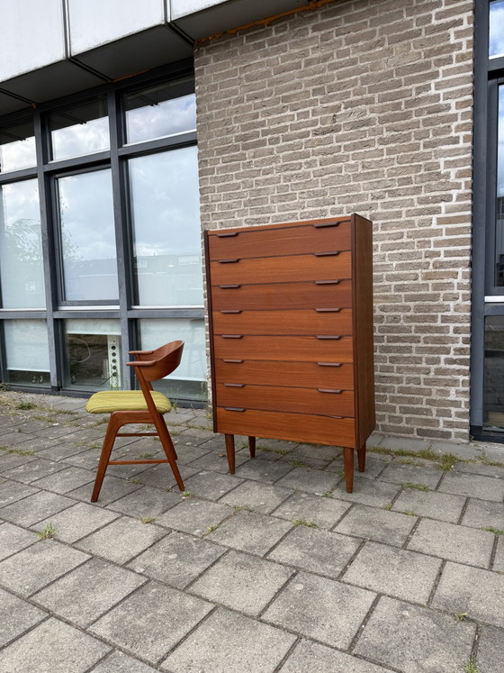 Vintage XXL Teakhouten Ladekast, Denemarken ‘60 – Ladekasten, Wood (photo 12 of 12)