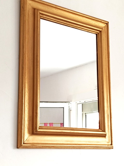 Antique Gilded Wood Mirror