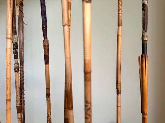 Arc et flèches des tribus Sepik et/ou Asmat de Papouasie-Nouvelle-Guinée – Objets déco, Bamboo (photo 9 of 17)