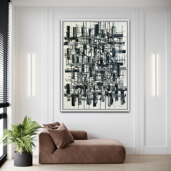 Image 1 of Natia Antadze Abstracte compositie XXL