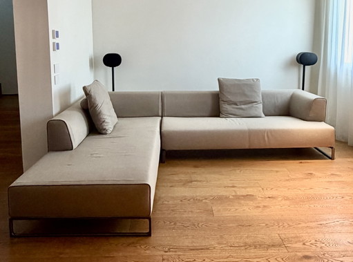 B&B Italia Sofa – SOLO Antonio Citterio - 290 × 230 cm – hoekbanken, Cotton