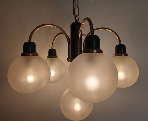 Beautiful Orion Molecz (Austria) Chandelier with 6 Arms from 90's
